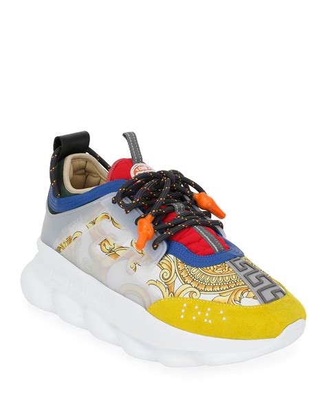 versace shoes chain reaction|authentic versace chain reaction sneakers.